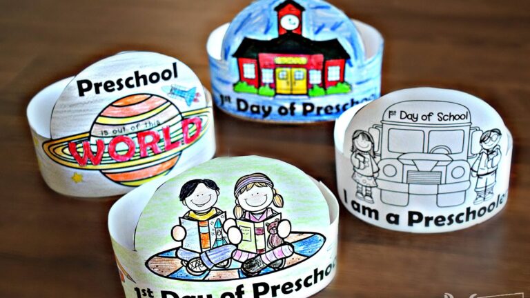 First Day Of Preschool Hat Free Printable Printable Templates