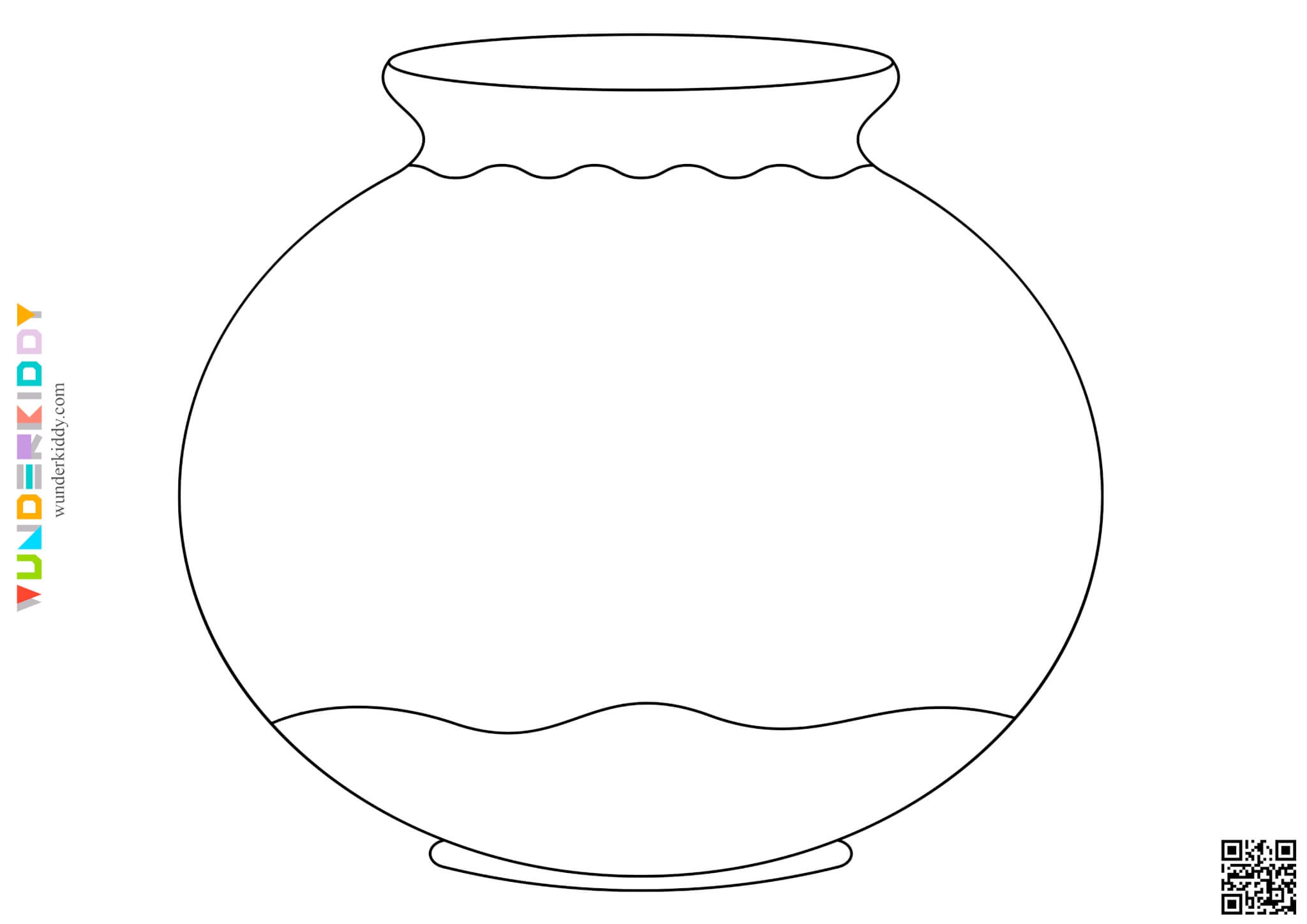 Fish Bowl Printable Template For Toddler And Preschool Craft