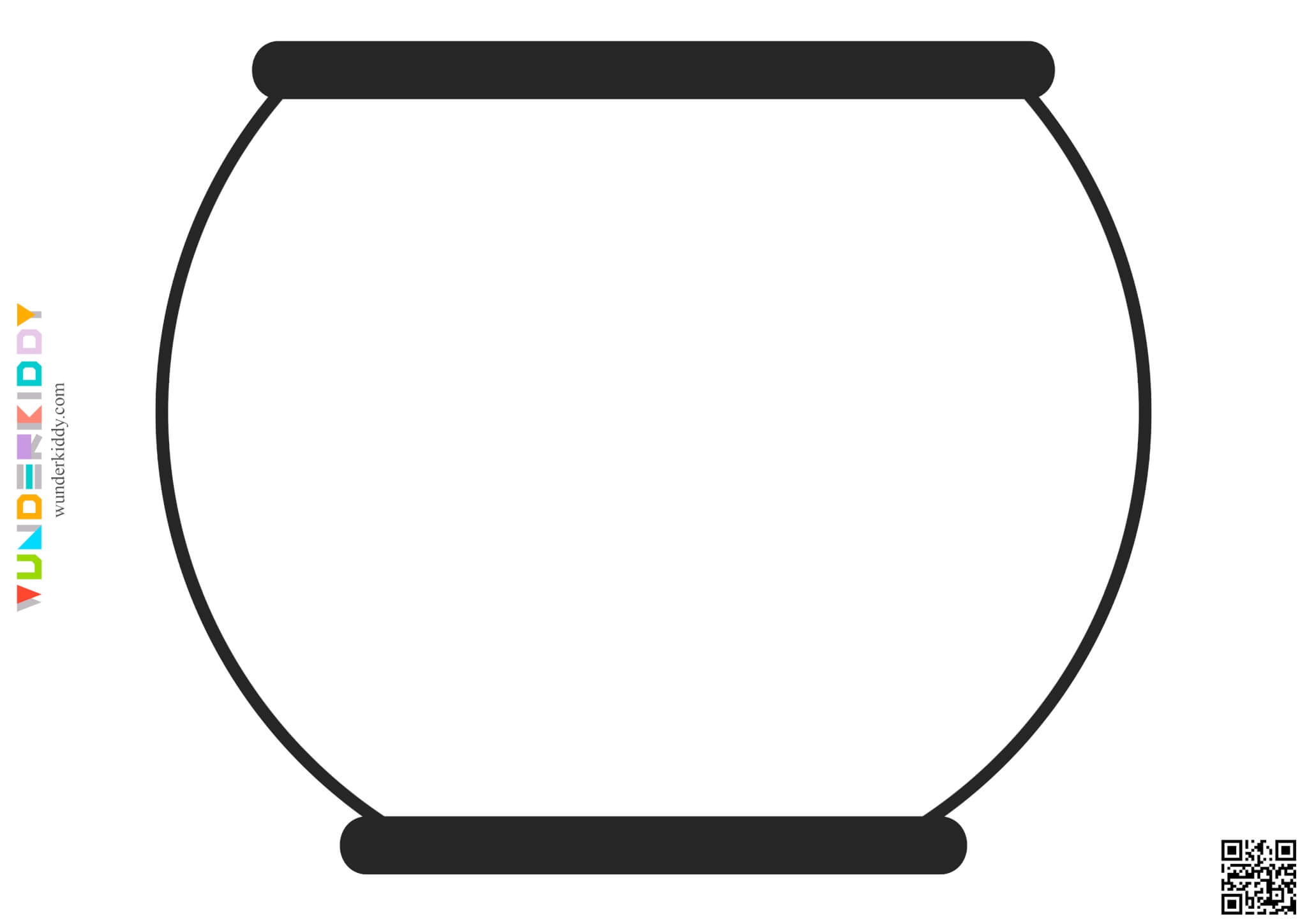 Fish Bowl Printable Template For Toddler And Preschool Craft