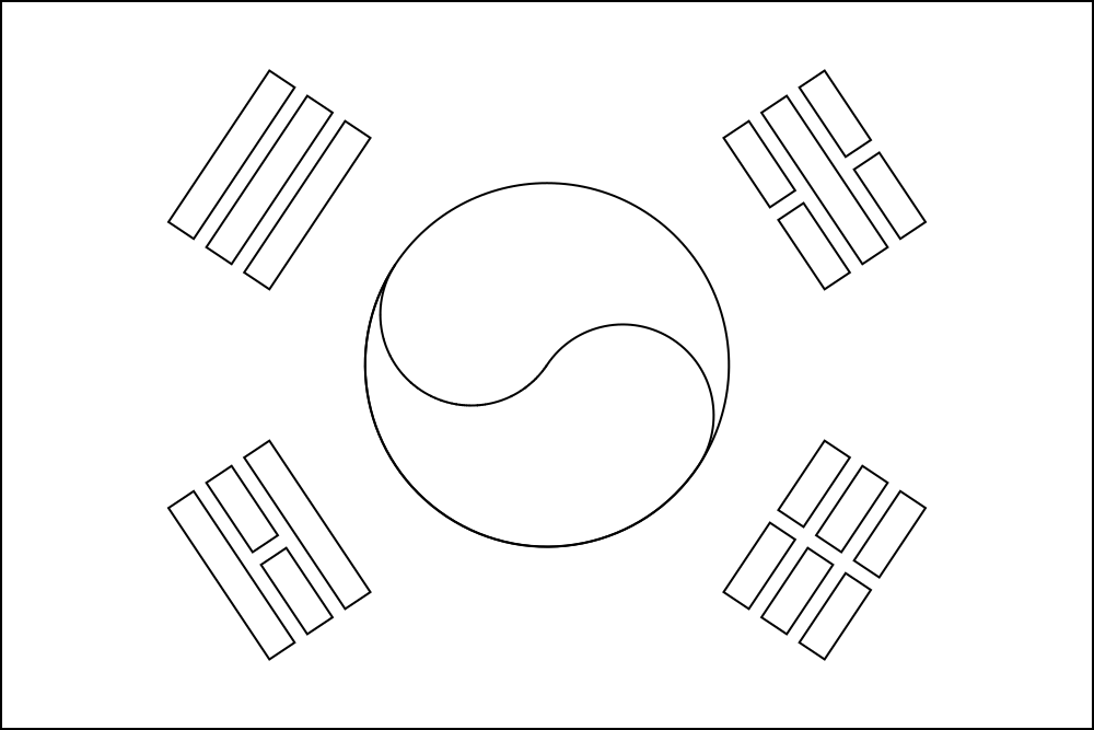 Flag Of South Korea Printable