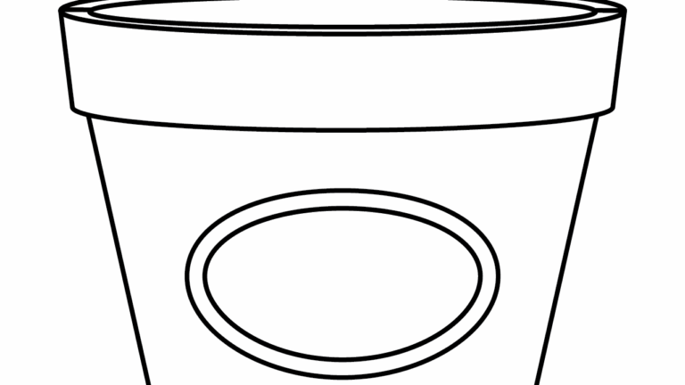 Flower Pot Template Free Printable