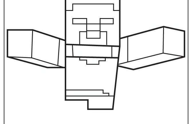 Flying Herobrine Coloring Page HM Coloring Pages Minecraft Coloring