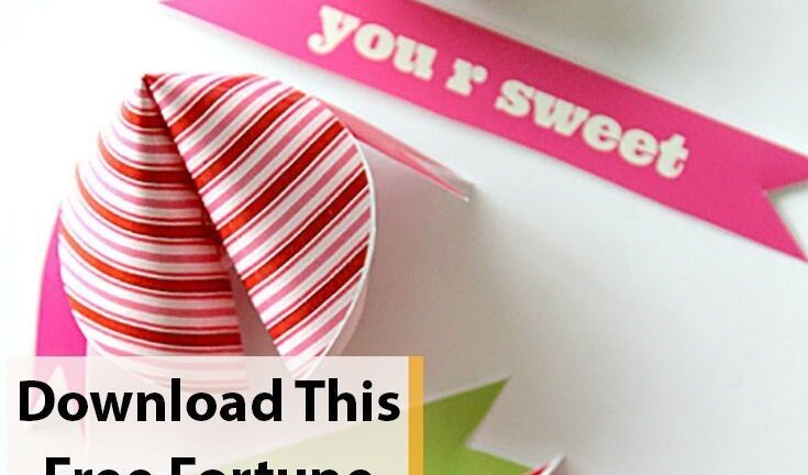 Fortune Cookie Printable Free Valentines Day Fortunes Fortune