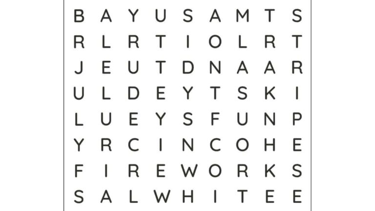 Fourth Of July Word Search Printable Homemade Heather