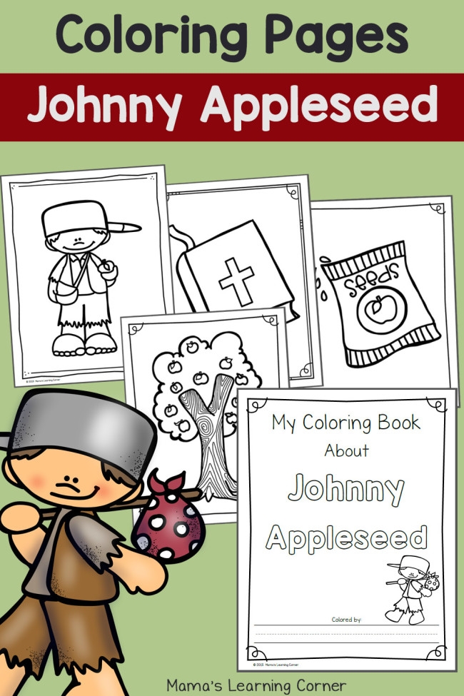 FREE Johnny Appleseed Coloring Pages