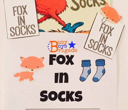 Free Learning Fun Printable Pack For Fox In Socks Sock Crafts