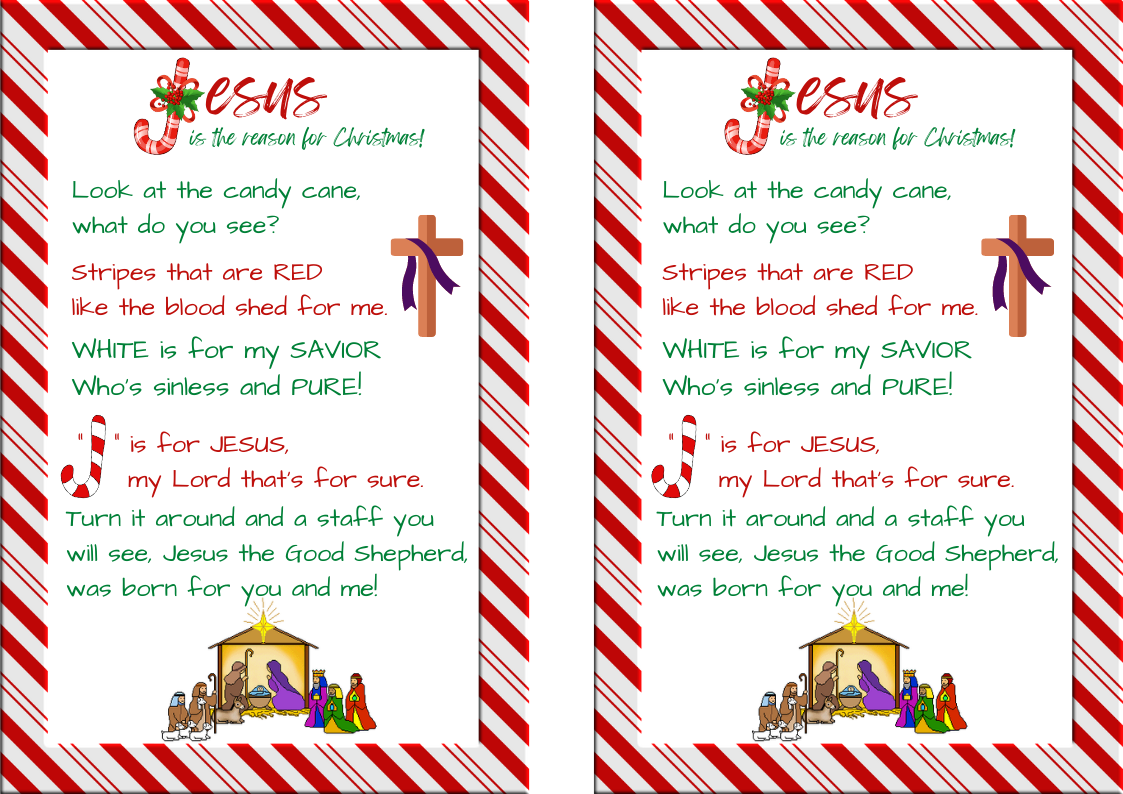 FREE PDF Legend Of The Candy Cane Jesus Is The Reason For Christmas