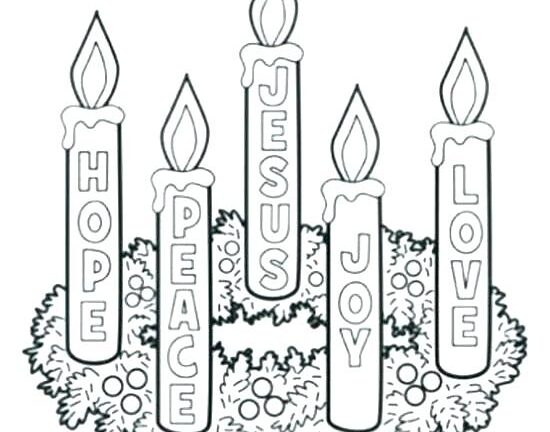 Free Printable Advent Wreath Coloring Pages