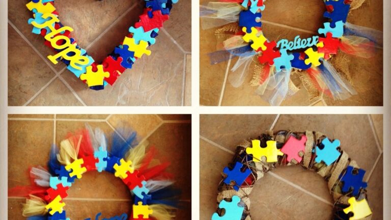 Free Printable Autism Awareness Crafts TheSketchAndShine