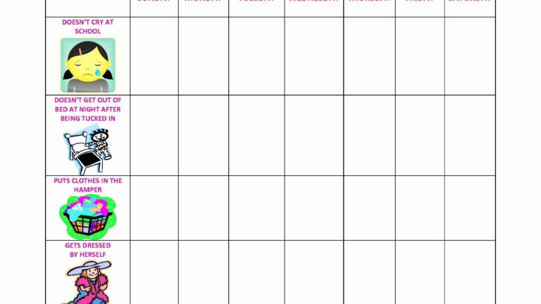 Free Printable Behaviour Charts For Home Printable Templates