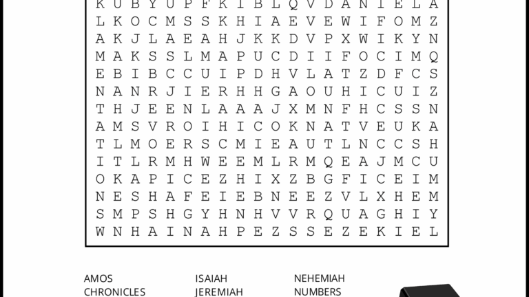 Free Printable Bible Word Search Activities On Sunday 46 OFF