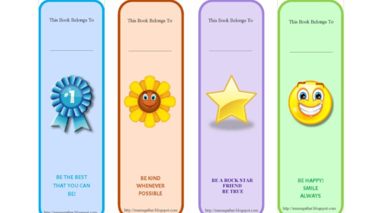 Free Printable Bookmarks For Teachers