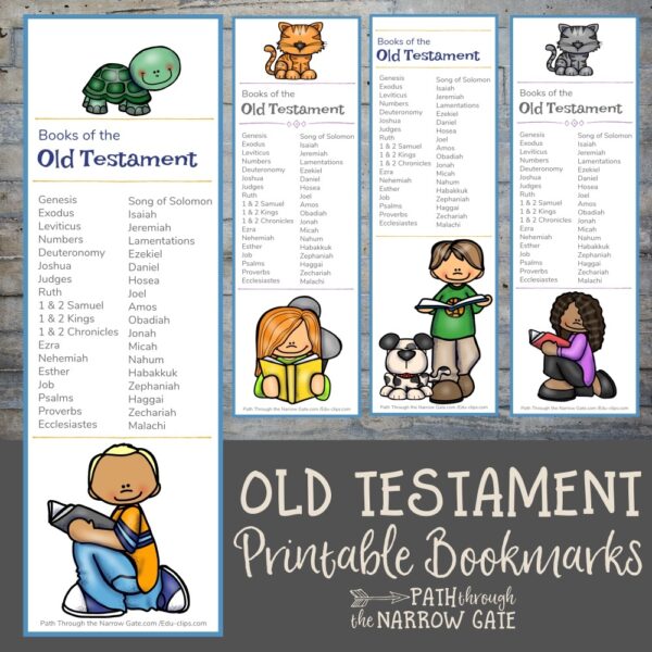 Free Printable Books Of The Bible Bookmarks