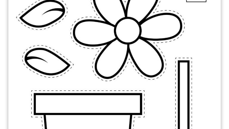 Free Printable Build A Flower Activity