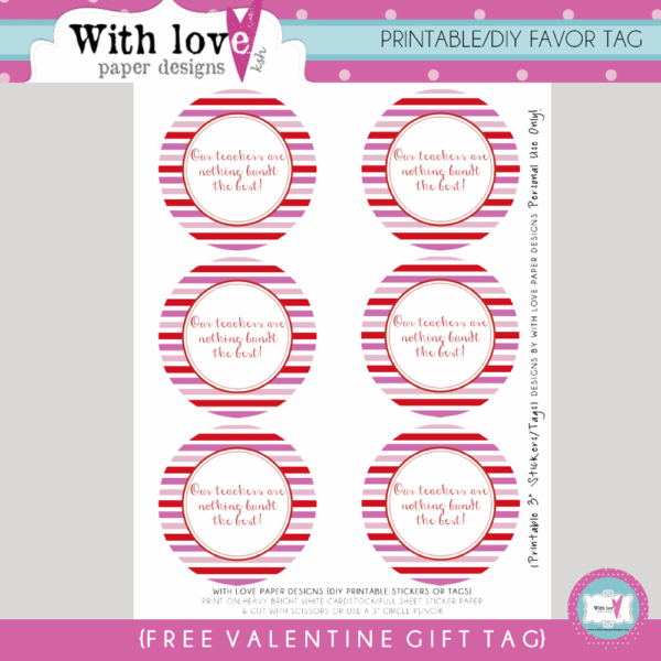 Free Printable Bundt Cake Tags