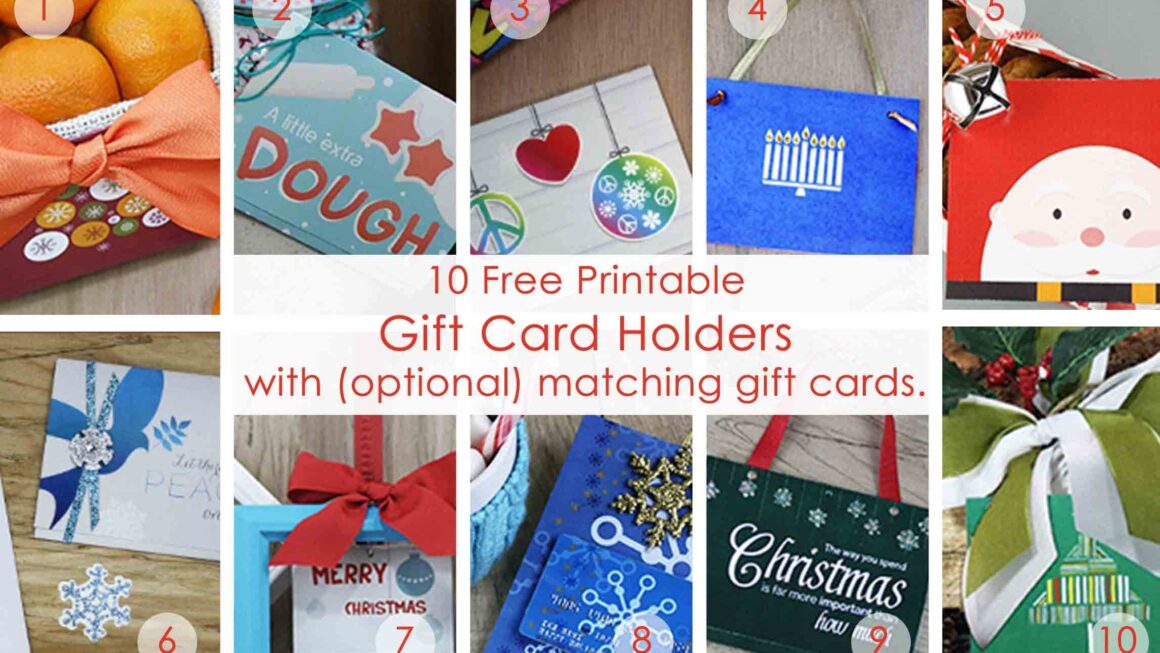 Free Printable Christmas Money Holder Cards Free Printable