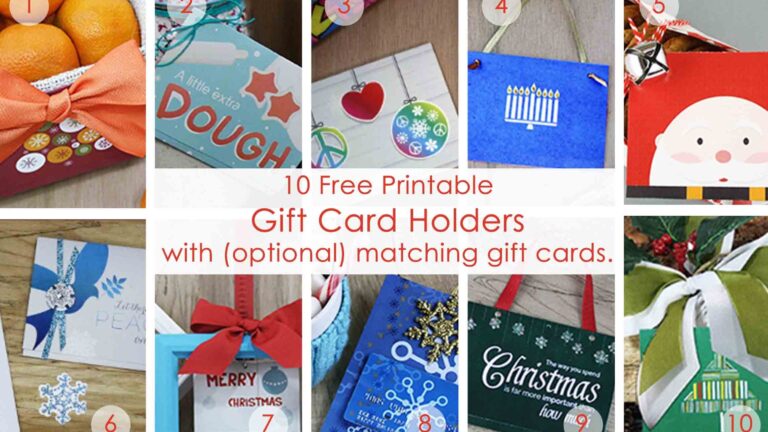Free Printable Christmas Money Holder Cards Free Printable