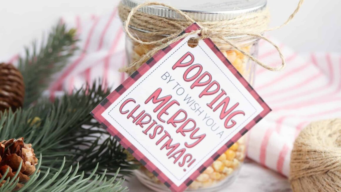 Free Printable Christmas Popcorn Tags Single Girl S DIY