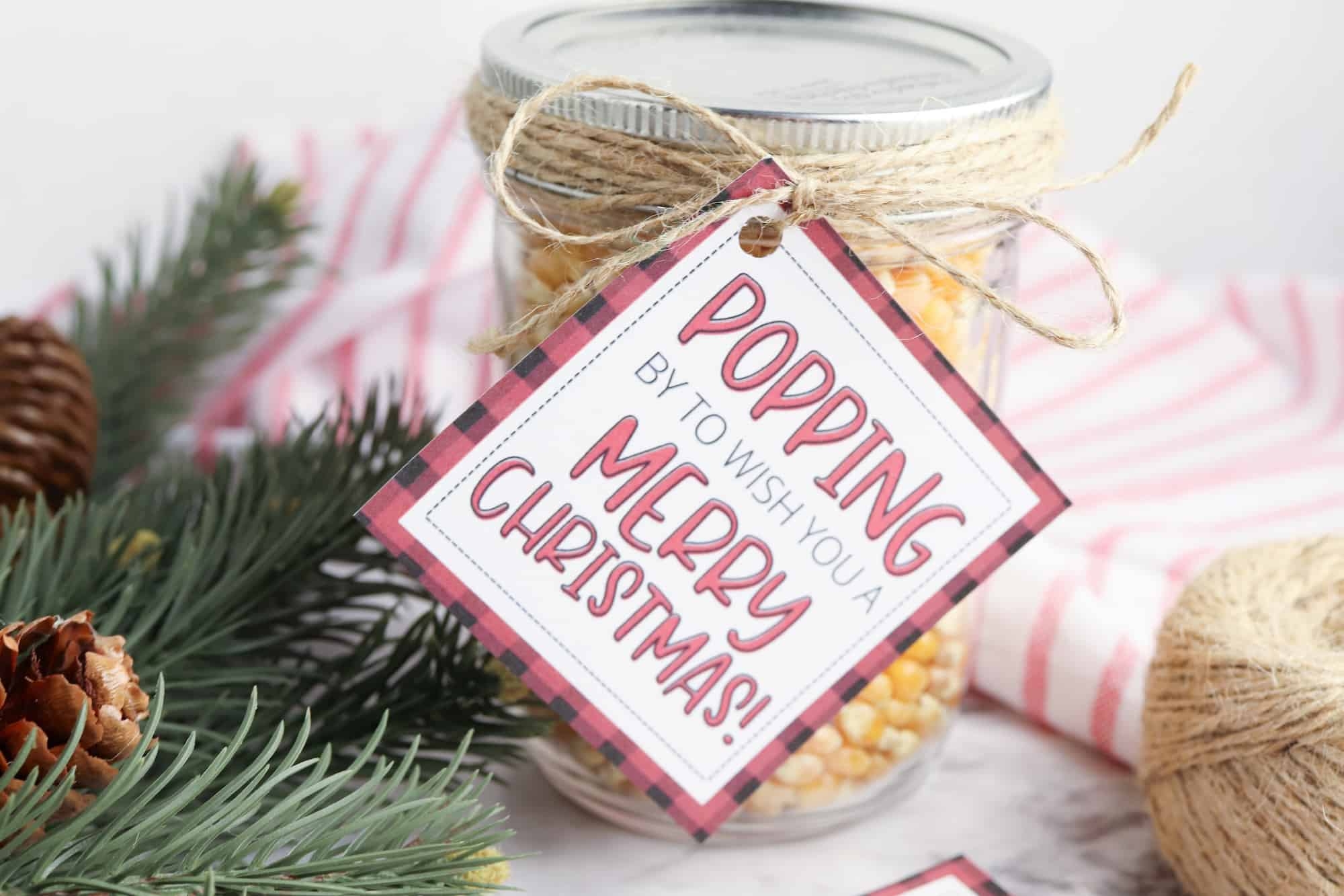 Free Printable Christmas Popcorn Tags Single Girl S DIY