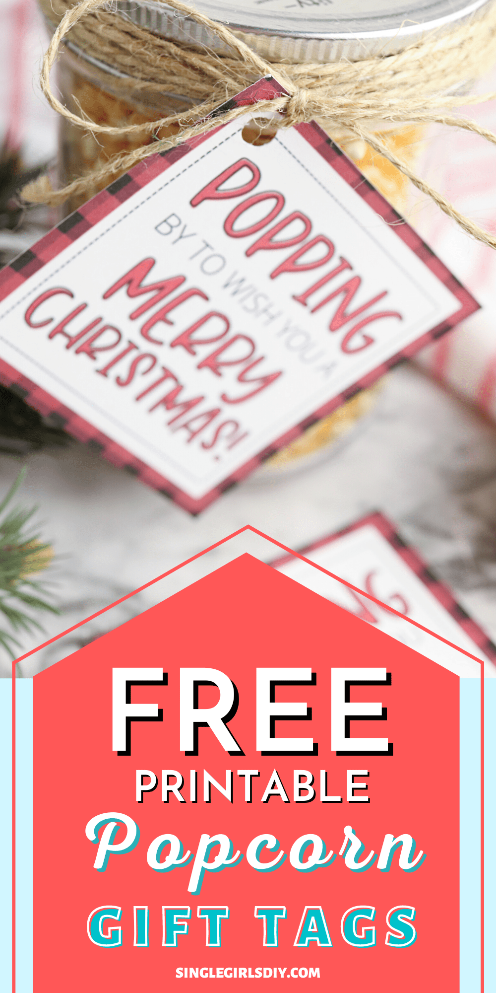 Free Printable Christmas Popcorn Tags Single Girl S DIY