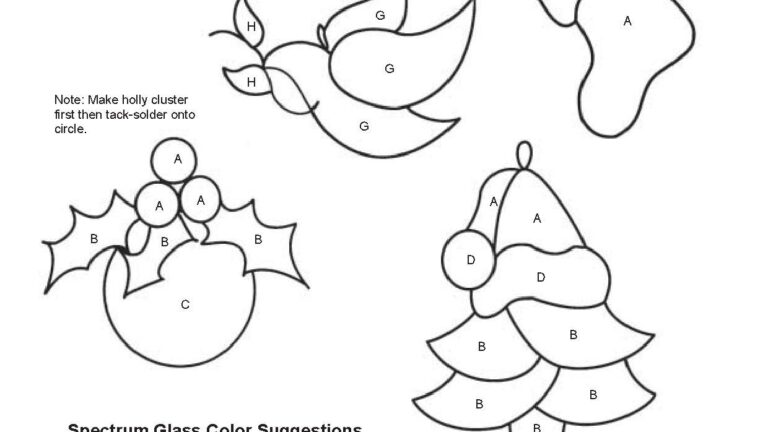 Free Printable Christmas Stained Glass Patterns Printable Templates