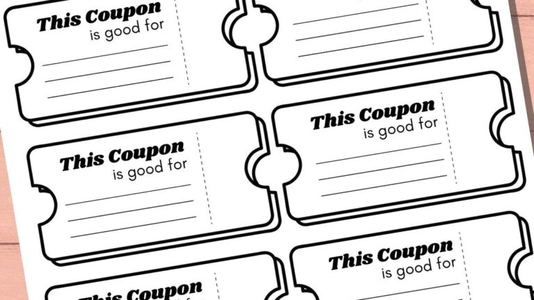 Free Printable Coupon Templates
