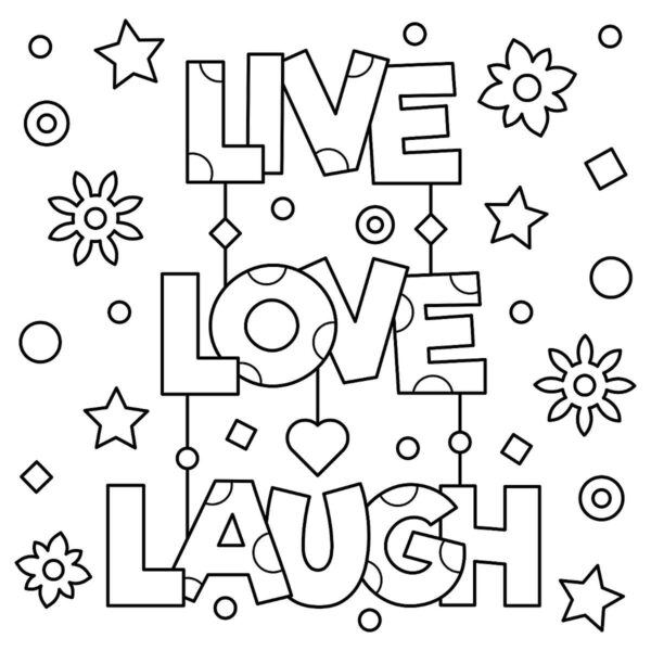 Free Printable Easy Inspirational Coloring Pages
