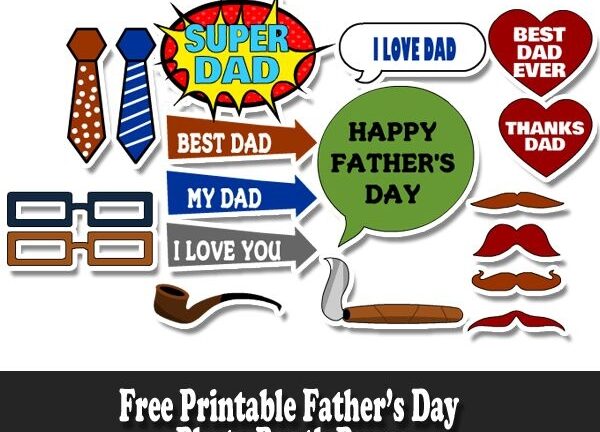Free Printable Father S Day Photo Booth Props Photobooth Props