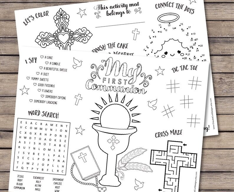 Free Printable First Communion Worksheets Pdf Free Worksheets Printable