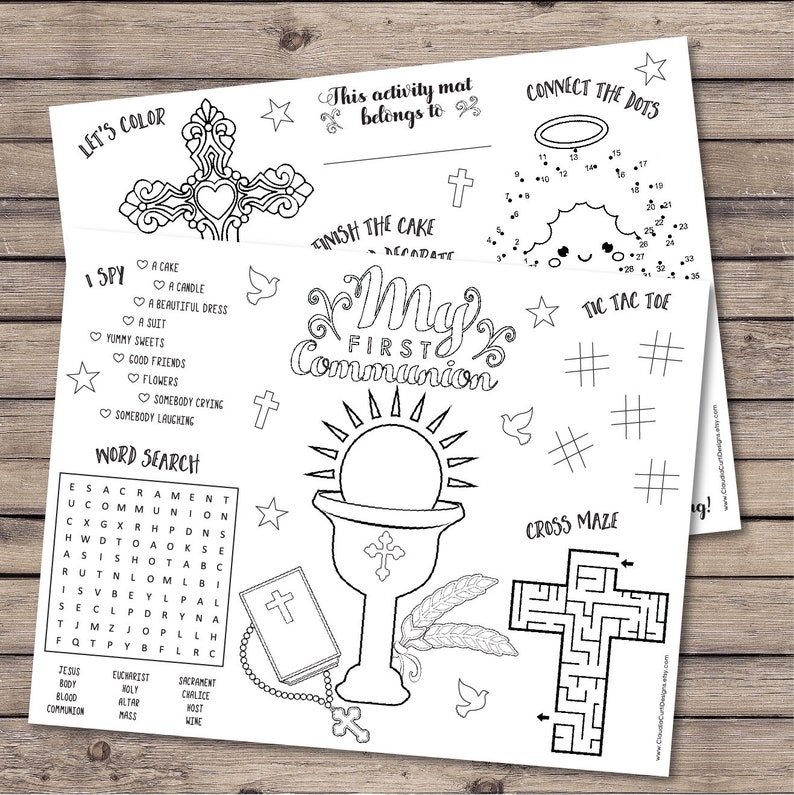 Free Printable First Communion Worksheets Pdf Free Worksheets Printable