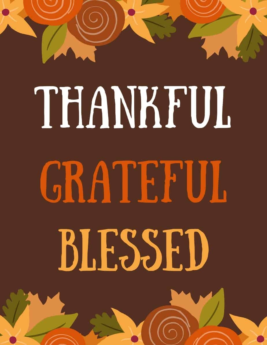 Free Printable Grateful Thankful Blessed Printable Word Searches