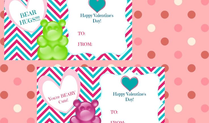 Free Printable Gummy Bear Valentine Printable