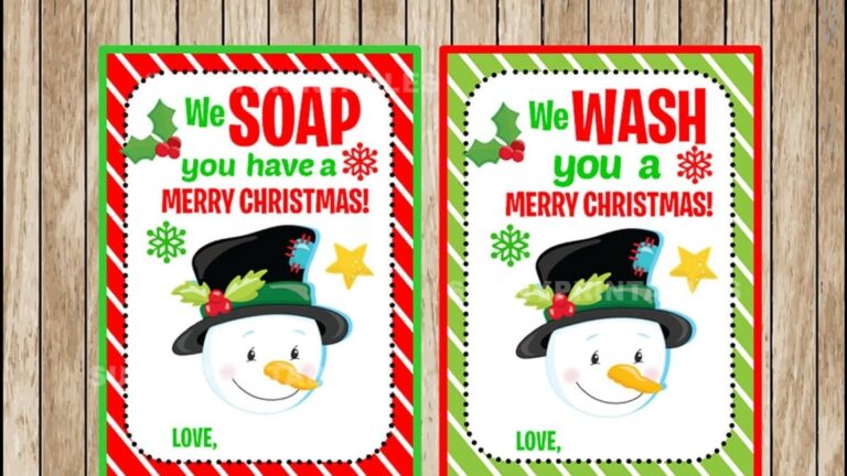 Free Printable Hand Soap Gift Tags