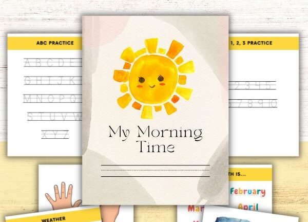Free Printable Homeschool Morning Menu Customizable Healing Home