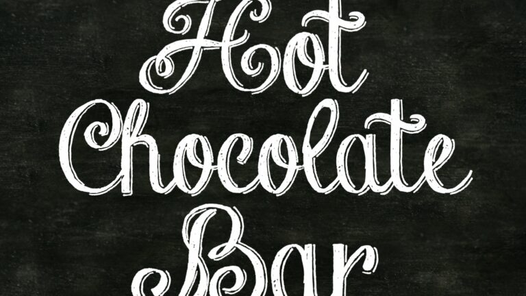 Free Printable Hot Chocolate Bar Sign Template