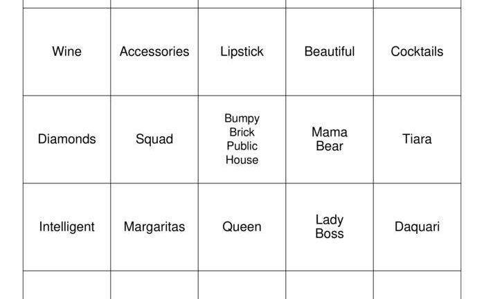Free Printable Ladies Night Games