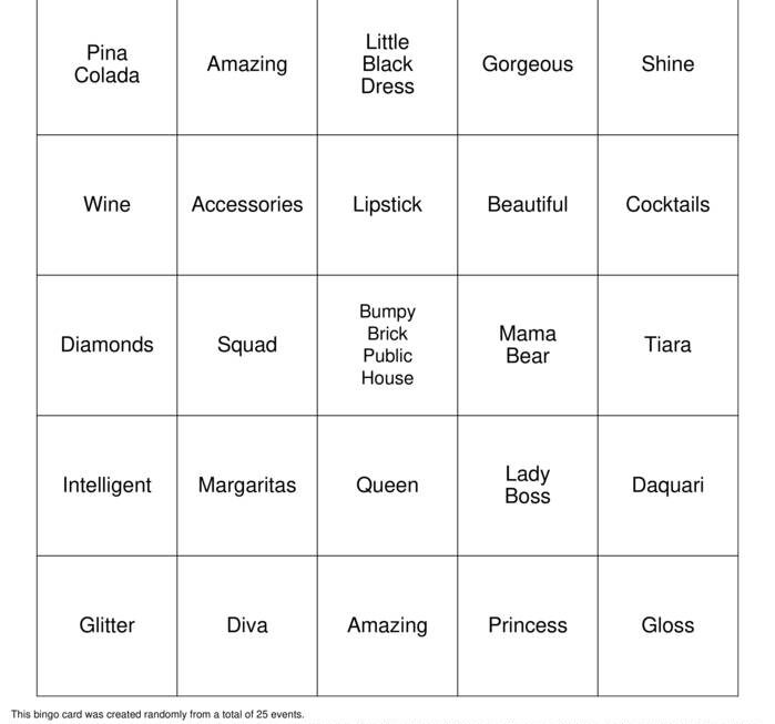 Free Printable Ladies Night Games