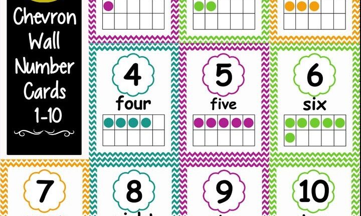 Free Printable Number Posters 1 20 Pdf