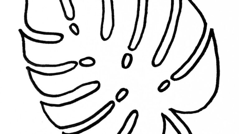 Free Printable Palm Leaf Template