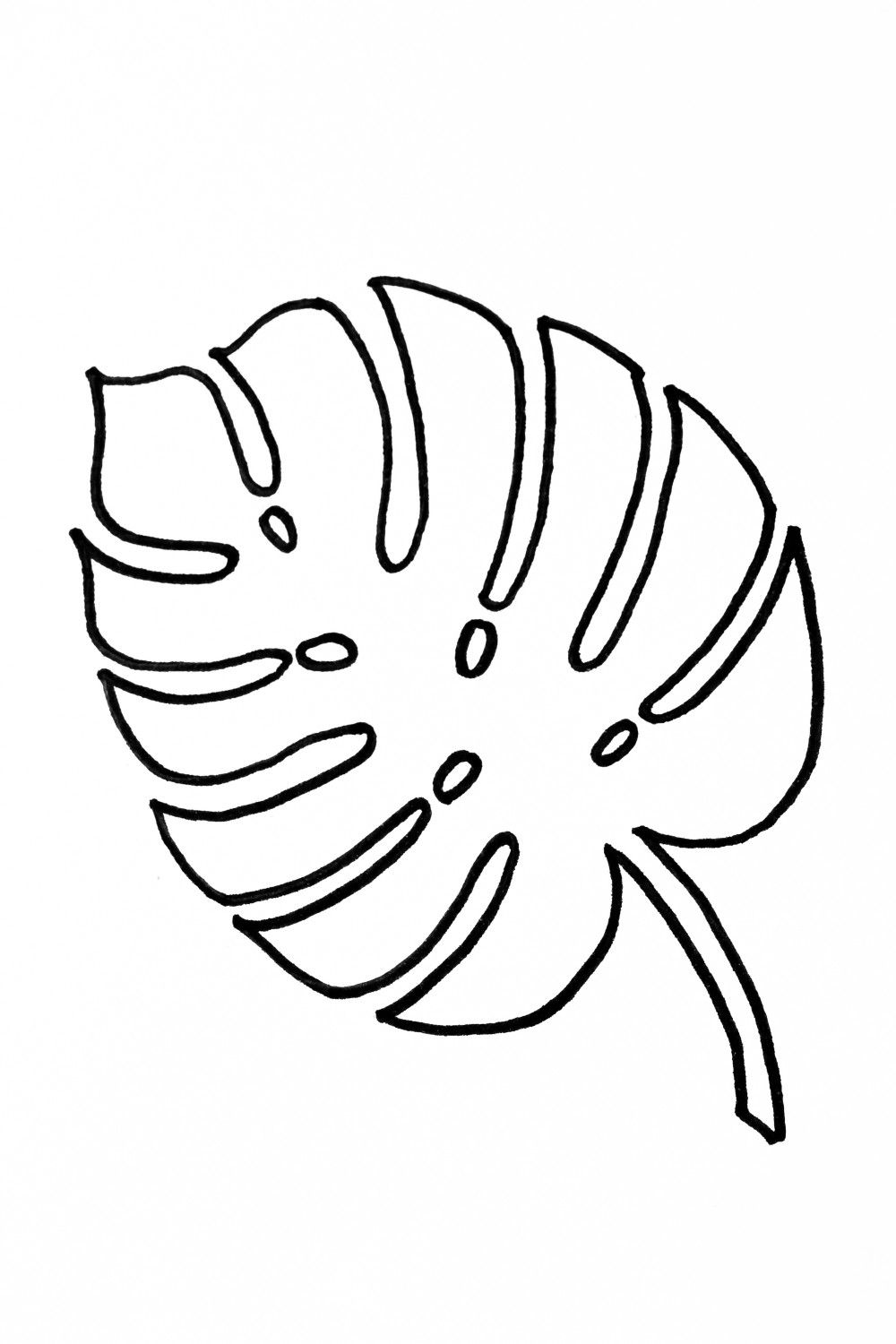 Free Printable Palm Leaf Template