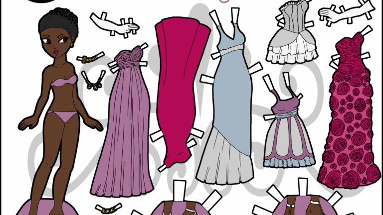 Free Printable Paper Doll Templates Cool2Bkids Free Printable Paper