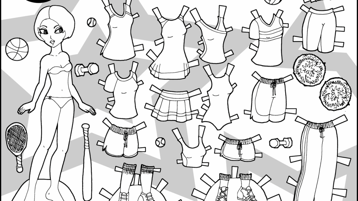 Free Printable Paper Dolls Black And White Free Printable