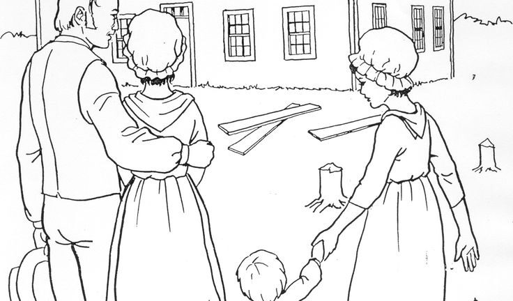 Free Printable Pioneer Coloring Pages