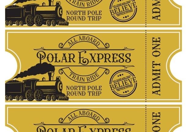 FREE Printable Polar Express Train Tickets PDF Polar Express Train