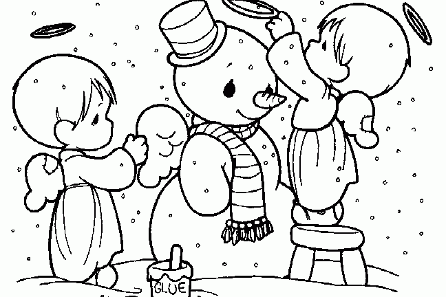 Free Printable Precious Moments Christmas Coloring Pages Printable