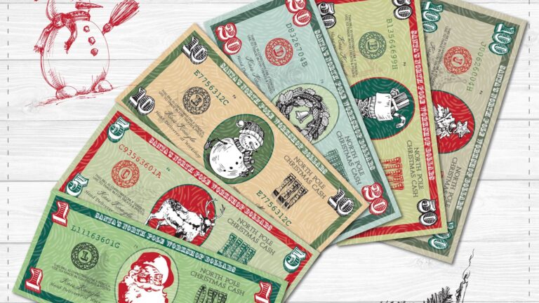 Free Printable Printable Christmas Money Printable New Year Banners