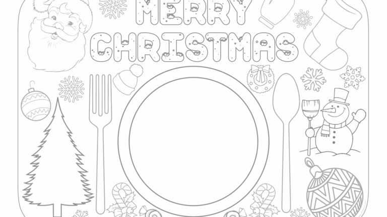 Free Printable Printable Christmas Placemats Printable Word Searches