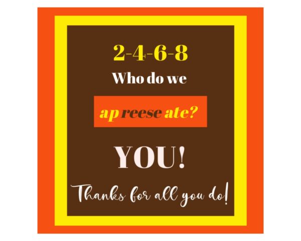 Free Printable Reese’S Thank You Printable