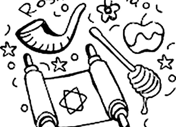 Free Printable Rosh Hashanah Coloring Pages Printable