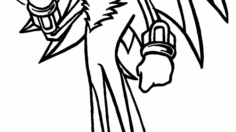 Free Printable Shadow Coloring Pages Shadow The Hedgehog Coloring My